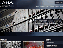 Tablet Screenshot of aha.com